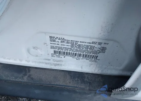 2013 Mitsubishi Outlander Sport Es из США, поврежденный, VIN 4A4AR3AU3DE008821